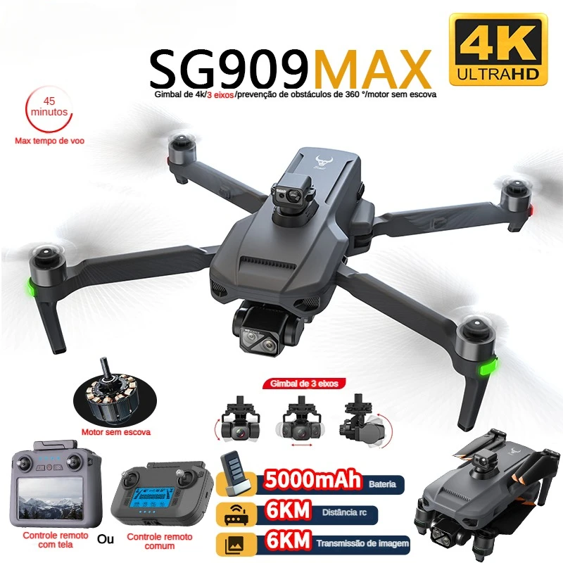 Drone Surveying - ZLL SG909 SG909MAX 4K Kameralı Profesyonel