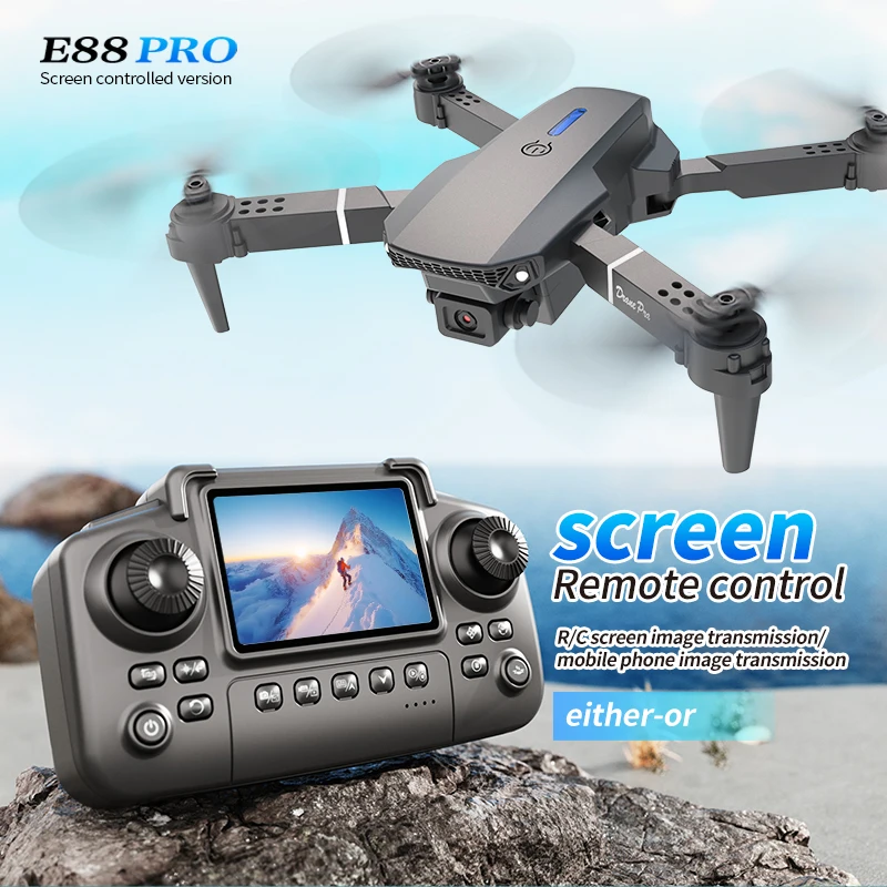 Profesyonel E88 PRO Drone, Ekr - Drone Surveying incelemesi ve fiyatı